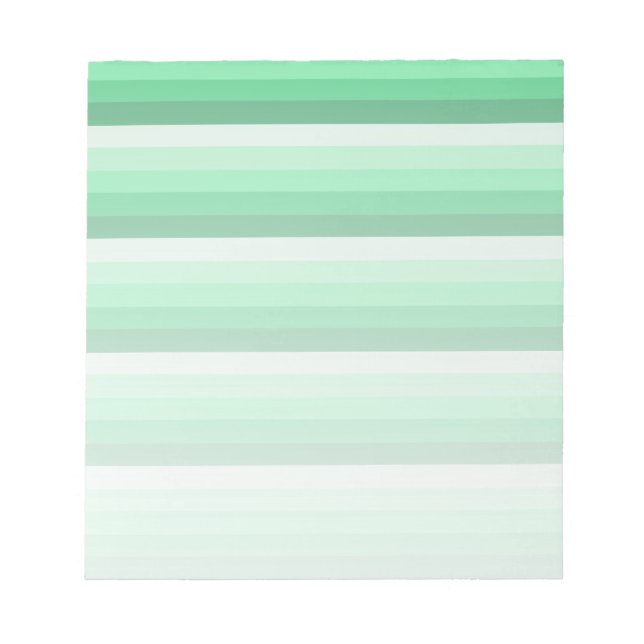 Bloco De Notas Tiras de sombra verdes (Frente)