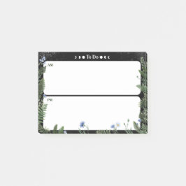 Bloco De Notas To-Do AM/PM Post-it Note - Dark Whimsical Design