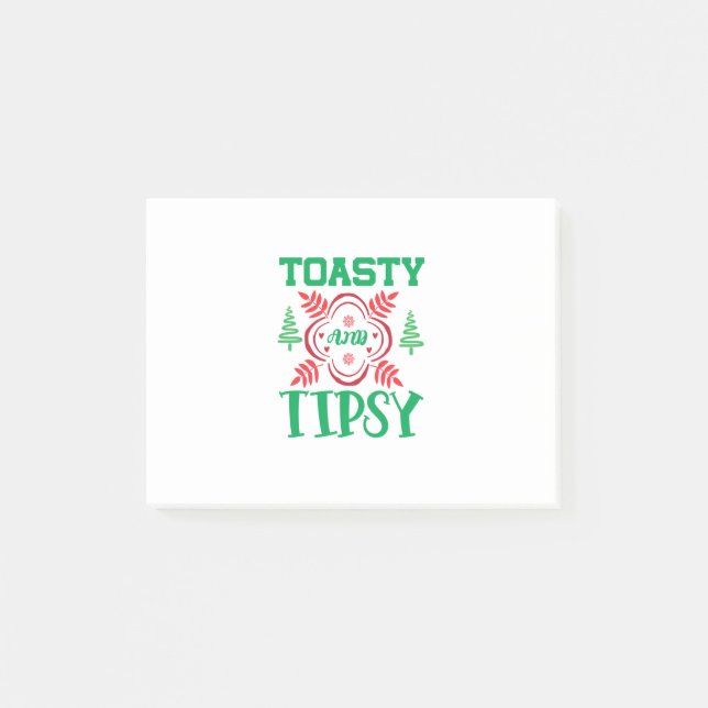 Bloco De Notas Toastia E Tipsy Da Arte Xmas (Frente)