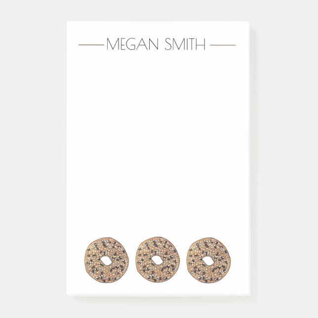 Bloco De Notas Toda padaria de pão de saquê cozida por pastelaria (Frente)