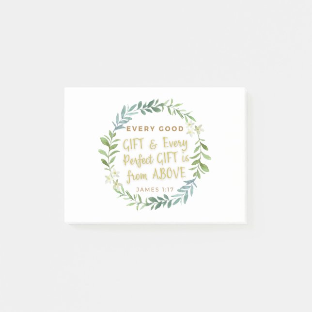 Bloco De Notas 'Todos os presentes bons e todos os presentes perf (Frente)