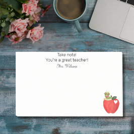 Bloco De Notas Tome nota do seu professor de excelente, Apreciaçã