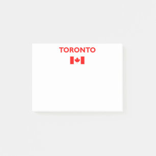 Bloco De Notas Toronto Canada Flag Dark Color (Cor de escuridão d