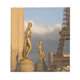 Bloco De Notas Torre Eiffel do Palácio de Chaillot, Paris,