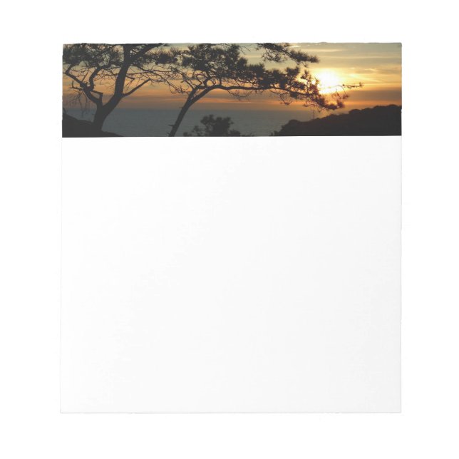 Bloco De Notas Torrey Pine Sunset I California Landscape (Frente)