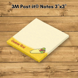 Bloco De Notas Tortilha Sanduíche Wrap