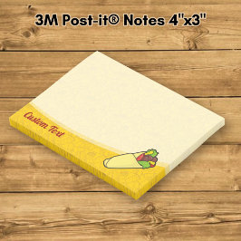 Bloco De Notas Tortilha Sanduíche Wrap