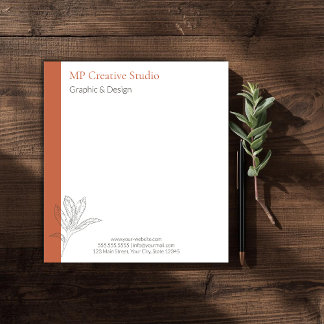 Bloco De Notas Toskana Rustic Elegance