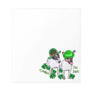 Bloco De Notas Toy Fox Terrier St Pattys
