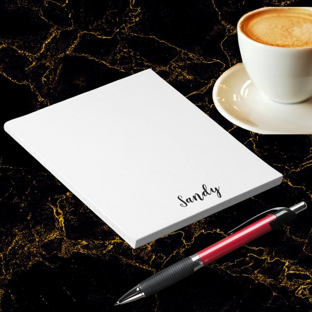 Bloco De Notas Trabalho de arte de Fotografia de Cotação Personal (Custom Personalized Name Quote Photo Artwork Small Notepad)