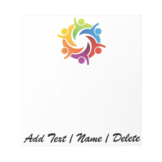 Bloco De Notas TRABALHO EM EQUIPE Pad - SRF (Frente)