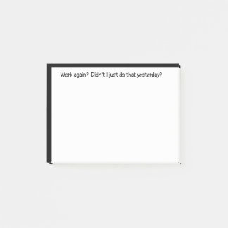 Bloco De Notas Trabalho Novamente Fez Ontem Uma Citação Engraçada