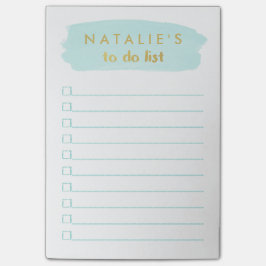Bloco De Notas Traço de Pincel Personalizado para Fazer Lista