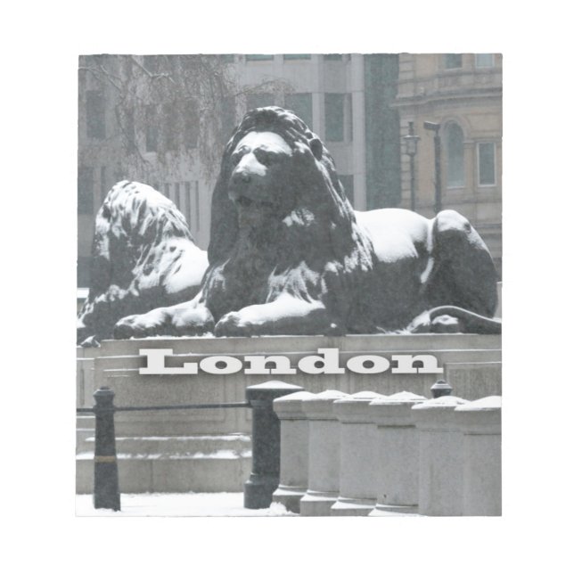 Bloco De Notas Traffic Square London - Neve (Frente)