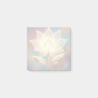 Bloco De Notas Translucent Lotus on Soft Background
