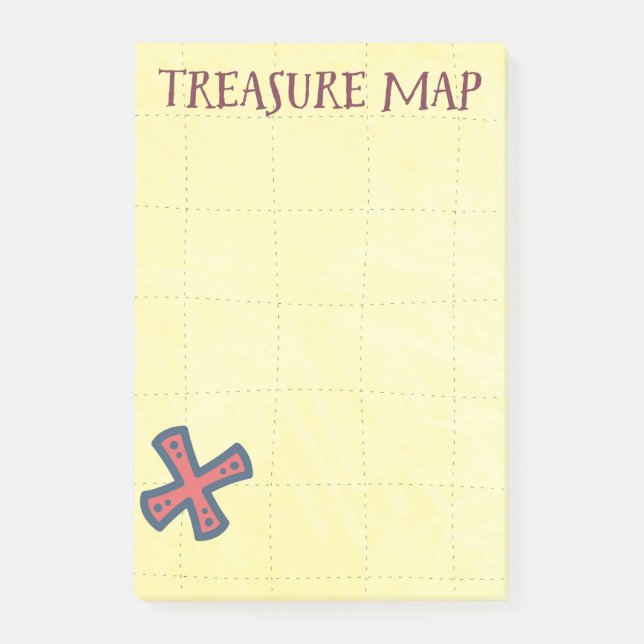 Bloco De Notas Treasure Map Pirate Booty (Frente)
