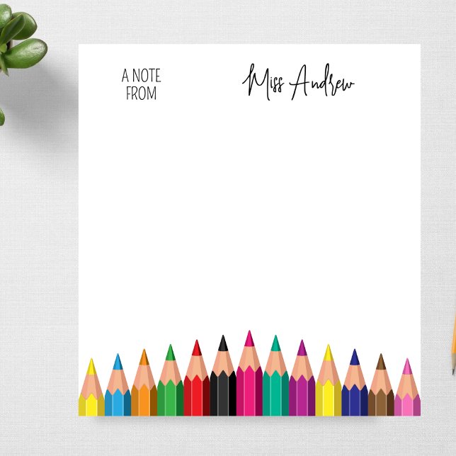 Bloco De Notas Treinador de volta à escola no final do ano costum (Criador carregado)