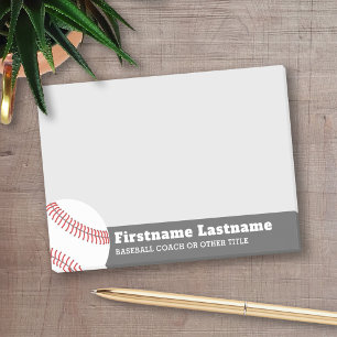 Bloco De Notas Treinador em Bola de Baseball ou Professor - Desen
