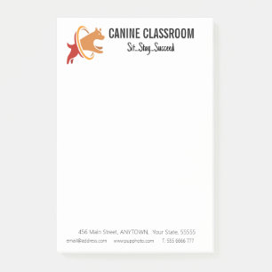 Bloco De Notas Treinamento de cães para negócios personalizado