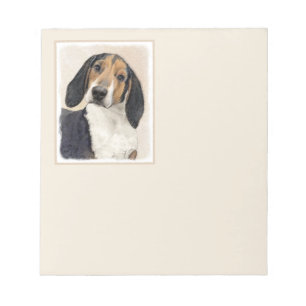 Bloco De Notas Treing Walker Coonhound Painting - Arte Original