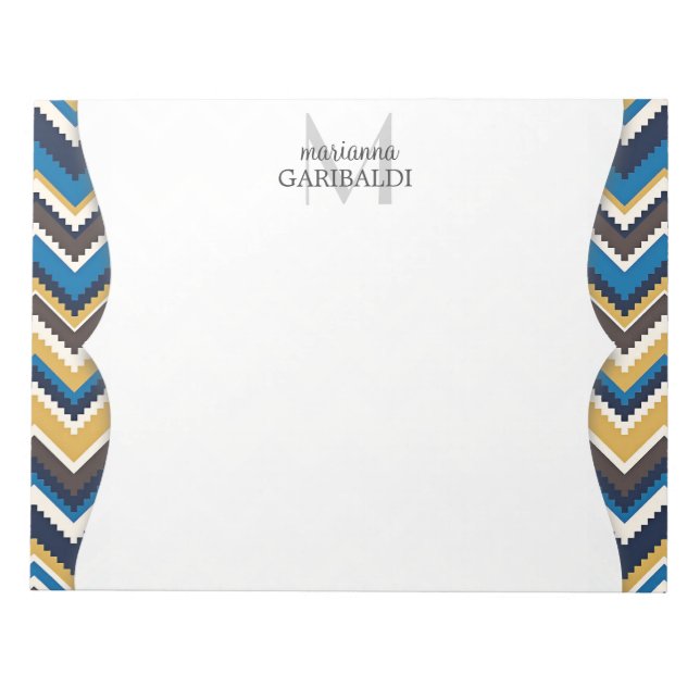 Bloco De Notas Trendy Aztec Impressão Personalizado (Frente)
