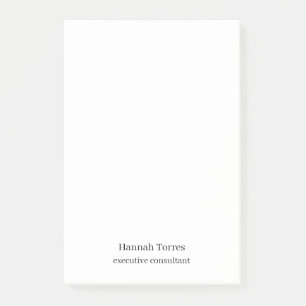 Bloco De Notas Trendy Black & White Plain Creative Modern
