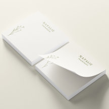 Trendy Boho Chic Olive Green Flower Personalizada