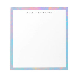 Bloco De Notas Trendy Cute Pastel Abstract Border Custom