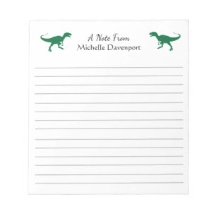 Bloco De Notas Trendy Dinosaur T-Rex Tyrannosaurus