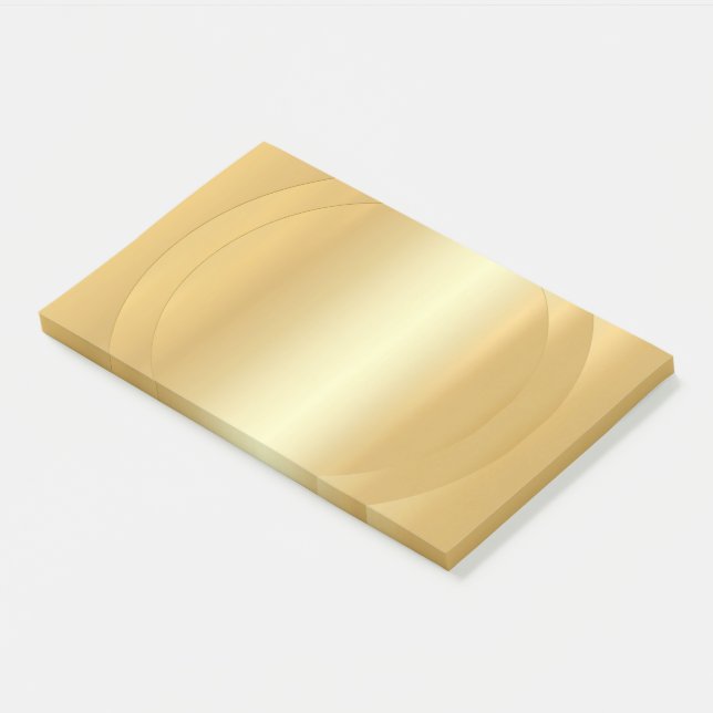 Bloco De Notas Trendy Faux Dourado Elegante Modelo de Vazio Moder (Inclinado)