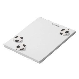 Bloco De Notas três bolas de futebol esporte personalizado