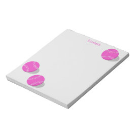 Bloco De Notas três bolas de sofá cor-de-rosa meninas esportes pe