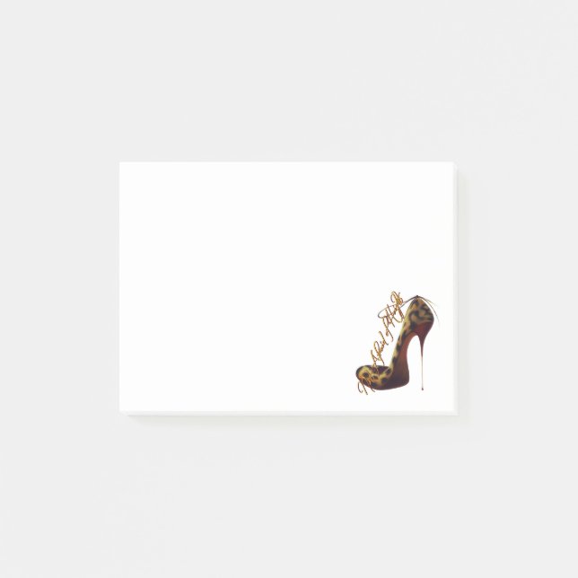 Bloco De Notas Tres Chic High Heel Design (Frente)