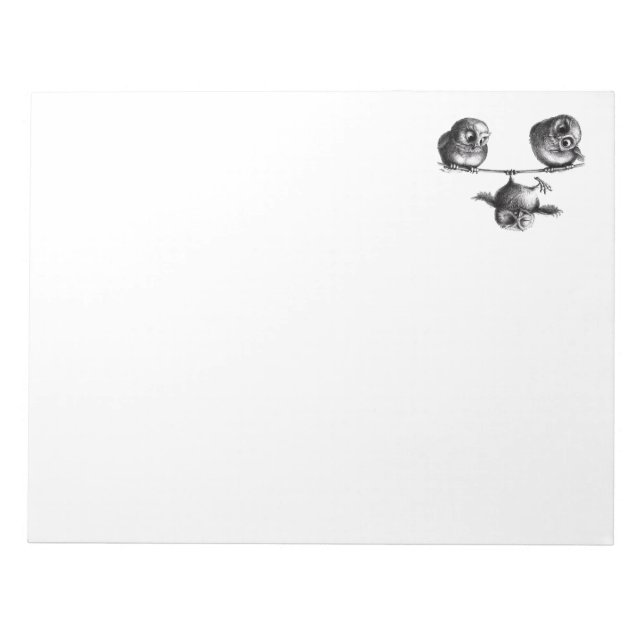 Bloco De Notas Três Corujas - Liberdade e Diversão (Frente)