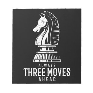 Bloco De Notas Três Movimentos À Frente Eu Chess Matt Game Chess 