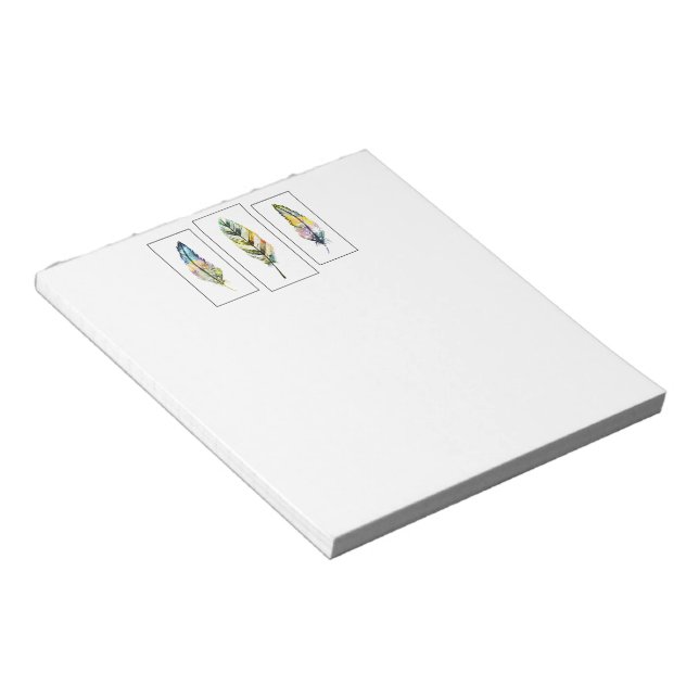 Bloco De Notas Três penas (Inclinado)