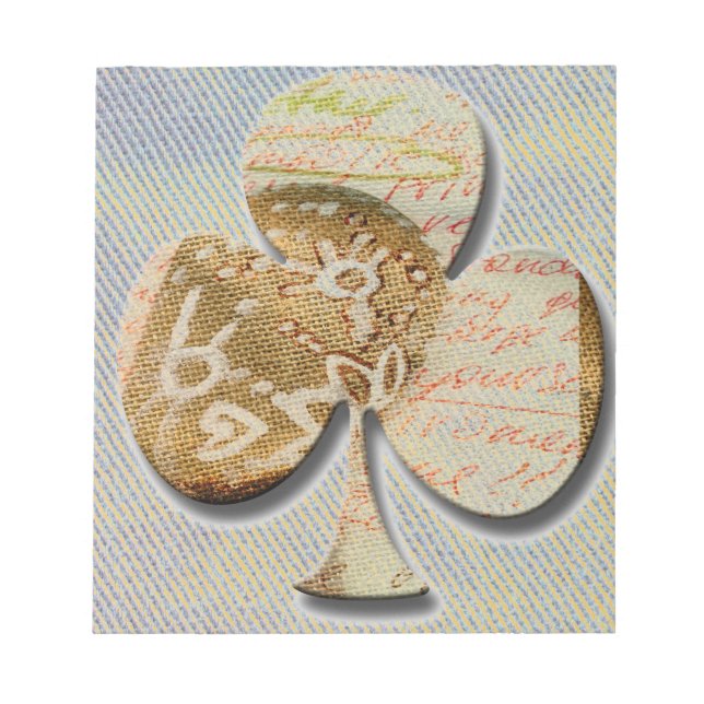 Bloco De Notas trevo canvas (Frente)