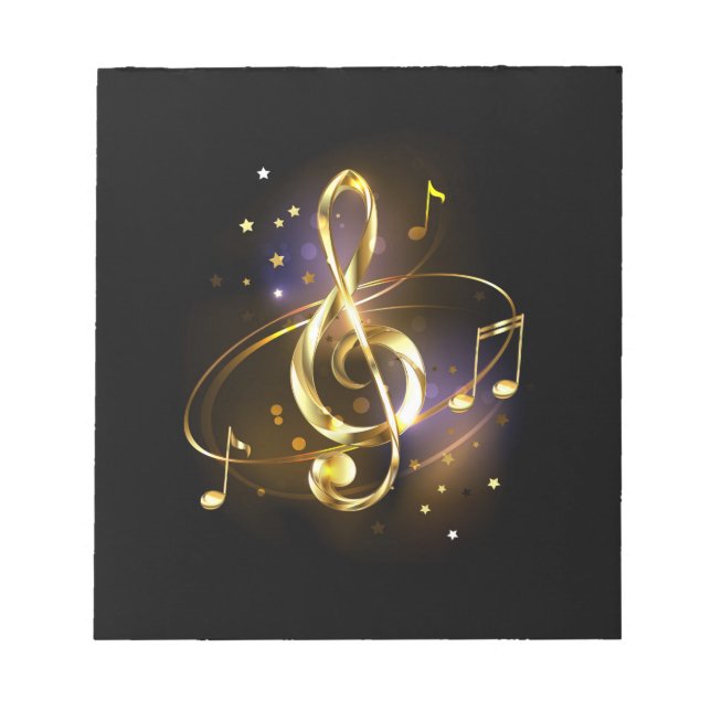 Bloco De Notas Trevo de Ouro Música (Frente)