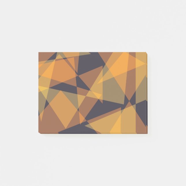 Bloco De Notas Triângulos geométricos, legal, modernos, modernos  (Frente)