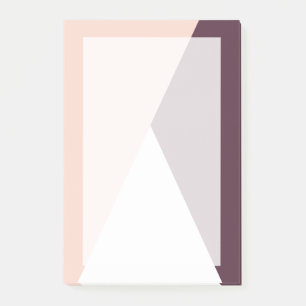 Bloco De Notas Triângulos geométricos rosa-pincel-pincelado e b