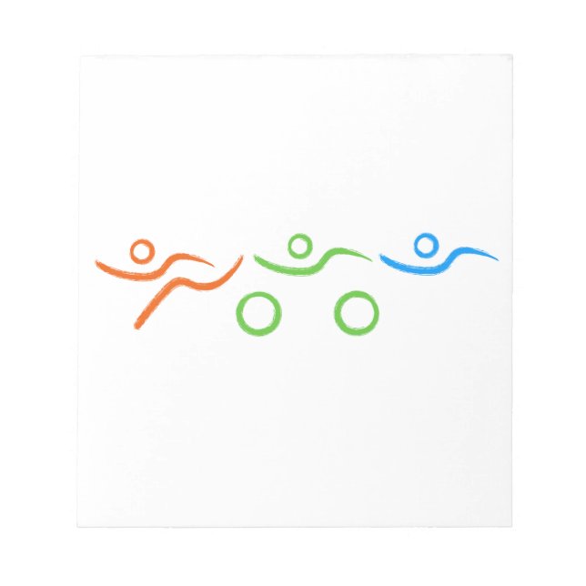 Bloco De Notas Triathlon legal e design único (Frente)