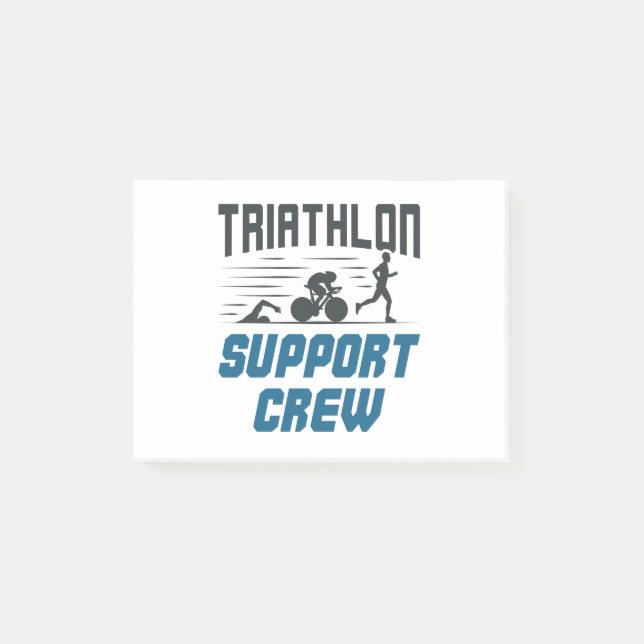 Bloco De Notas Triathlon Support Crew (Frente)