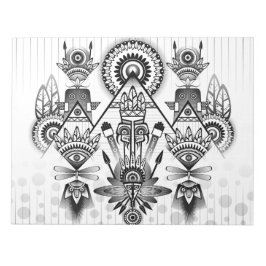 Bloco De Notas Tribal Nativo abstrato