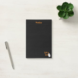 Bloco De Notas Trick or Treat Fantasma Halloween