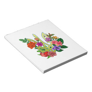 Bloco De Notas tridente tryzub da heráldica ucraniana flores flor