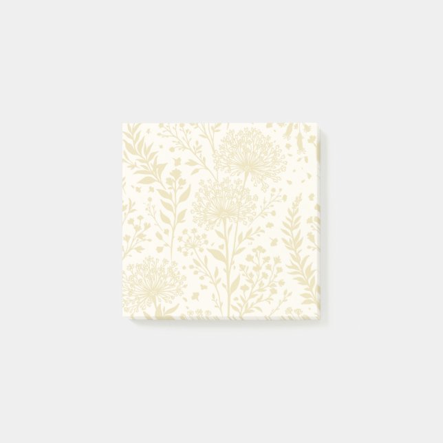 Bloco De Notas Trigo Dourado Dandelion Doce - Neutro (Frente)