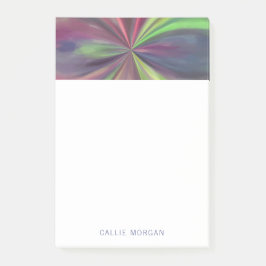 Bloco De Notas Trilha de cores personalizada de azul, verde e mag