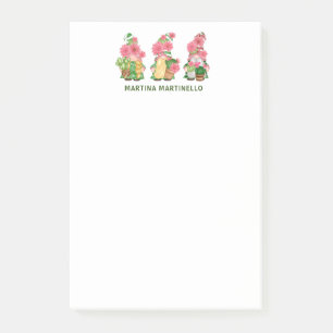 Bloco De Notas Trio Personalizado dos Gnomos Cactus