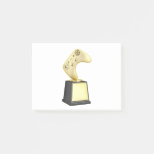 Bloco De Notas troféu Dourado de jogos de vídeo