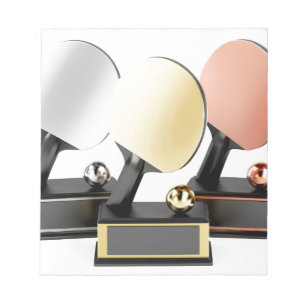 Bloco De Notas Troféus do ténis de mesa